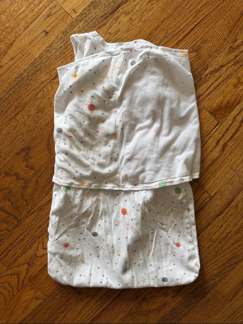 Halo White Stars & Planets Sleep Sack with Colorful Planet Print - Picture 3 of 3